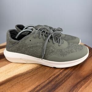 OluKai Koheo Hulu Shoes Men's 12 EU 45 Olive Suede Comfort Sneakers NEW
